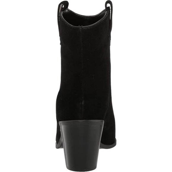 Kenneth Cole Women's Kara Leather Ankle Loafer Block Heel Pointed Toe Black 6.5 - Picture 5 of 8